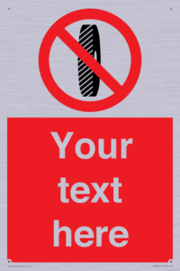 Custom Do Not Change Grinding Wheel Sign